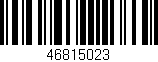 Código de barras (EAN, GTIN, SKU, ISBN): '46815023'