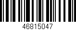 Código de barras (EAN, GTIN, SKU, ISBN): '46815047'