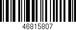 Código de barras (EAN, GTIN, SKU, ISBN): '46815807'