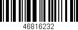 Código de barras (EAN, GTIN, SKU, ISBN): '46816232'