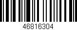 Código de barras (EAN, GTIN, SKU, ISBN): '46816304'