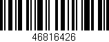 Código de barras (EAN, GTIN, SKU, ISBN): '46816426'