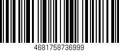 Código de barras (EAN, GTIN, SKU, ISBN): '4681758736999'