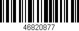 Código de barras (EAN, GTIN, SKU, ISBN): '46820877'