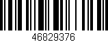 Código de barras (EAN, GTIN, SKU, ISBN): '46829376'