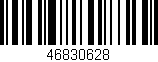 Código de barras (EAN, GTIN, SKU, ISBN): '46830628'