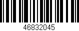 Código de barras (EAN, GTIN, SKU, ISBN): '46832045'