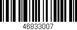 Código de barras (EAN, GTIN, SKU, ISBN): '46833007'
