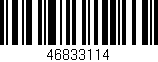 Código de barras (EAN, GTIN, SKU, ISBN): '46833114'