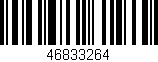 Código de barras (EAN, GTIN, SKU, ISBN): '46833264'