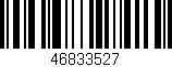 Código de barras (EAN, GTIN, SKU, ISBN): '46833527'