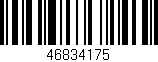 Código de barras (EAN, GTIN, SKU, ISBN): '46834175'