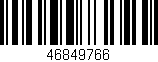 Código de barras (EAN, GTIN, SKU, ISBN): '46849766'
