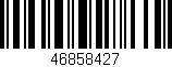 Código de barras (EAN, GTIN, SKU, ISBN): '46858427'