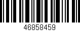 Código de barras (EAN, GTIN, SKU, ISBN): '46858459'