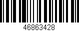 Código de barras (EAN, GTIN, SKU, ISBN): '46863428'