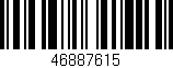 Código de barras (EAN, GTIN, SKU, ISBN): '46887615'