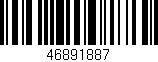 Código de barras (EAN, GTIN, SKU, ISBN): '46891887'