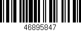 Código de barras (EAN, GTIN, SKU, ISBN): '46895847'