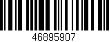 Código de barras (EAN, GTIN, SKU, ISBN): '46895907'