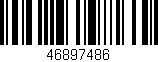 Código de barras (EAN, GTIN, SKU, ISBN): '46897486'