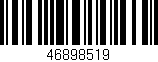 Código de barras (EAN, GTIN, SKU, ISBN): '46898519'