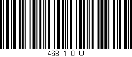 Código de barras (EAN, GTIN, SKU, ISBN): '468_1_0_U'