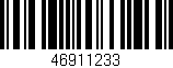 Código de barras (EAN, GTIN, SKU, ISBN): '46911233'