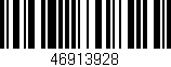 Código de barras (EAN, GTIN, SKU, ISBN): '46913928'