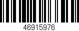 Código de barras (EAN, GTIN, SKU, ISBN): '46915976'