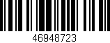 Código de barras (EAN, GTIN, SKU, ISBN): '46948723'