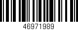 Código de barras (EAN, GTIN, SKU, ISBN): '46971989'