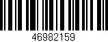 Código de barras (EAN, GTIN, SKU, ISBN): '46982159'