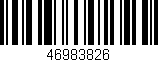 Código de barras (EAN, GTIN, SKU, ISBN): '46983826'