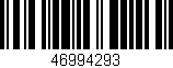 Código de barras (EAN, GTIN, SKU, ISBN): '46994293'