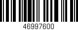 Código de barras (EAN, GTIN, SKU, ISBN): '46997600'