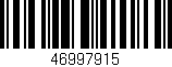 Código de barras (EAN, GTIN, SKU, ISBN): '46997915'