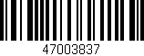 Código de barras (EAN, GTIN, SKU, ISBN): '47003837'