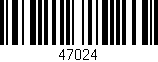 Código de barras (EAN, GTIN, SKU, ISBN): '47024'