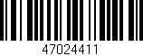 Código de barras (EAN, GTIN, SKU, ISBN): '47024411'