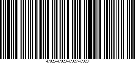 Código de barras (EAN, GTIN, SKU, ISBN): '47025-47026-47027-47028'