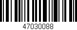 Código de barras (EAN, GTIN, SKU, ISBN): '47030088'