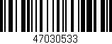 Código de barras (EAN, GTIN, SKU, ISBN): '47030533'