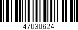 Código de barras (EAN, GTIN, SKU, ISBN): '47030624'