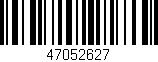 Código de barras (EAN, GTIN, SKU, ISBN): '47052627'