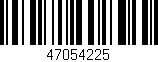 Código de barras (EAN, GTIN, SKU, ISBN): '47054225'