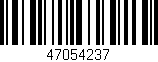 Código de barras (EAN, GTIN, SKU, ISBN): '47054237'