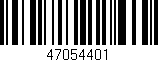 Código de barras (EAN, GTIN, SKU, ISBN): '47054401'