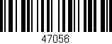 Código de barras (EAN, GTIN, SKU, ISBN): '47056'