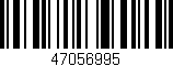 Código de barras (EAN, GTIN, SKU, ISBN): '47056995'
